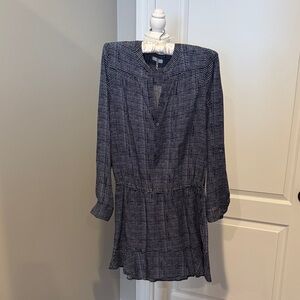 Joie Monochrome Long Sleeve Dress